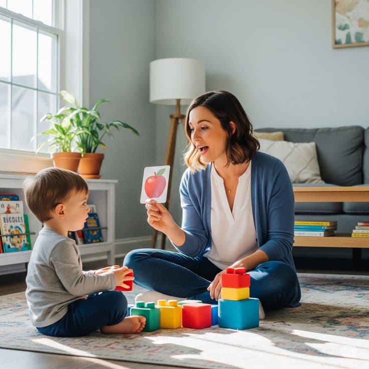 Child learning and growing